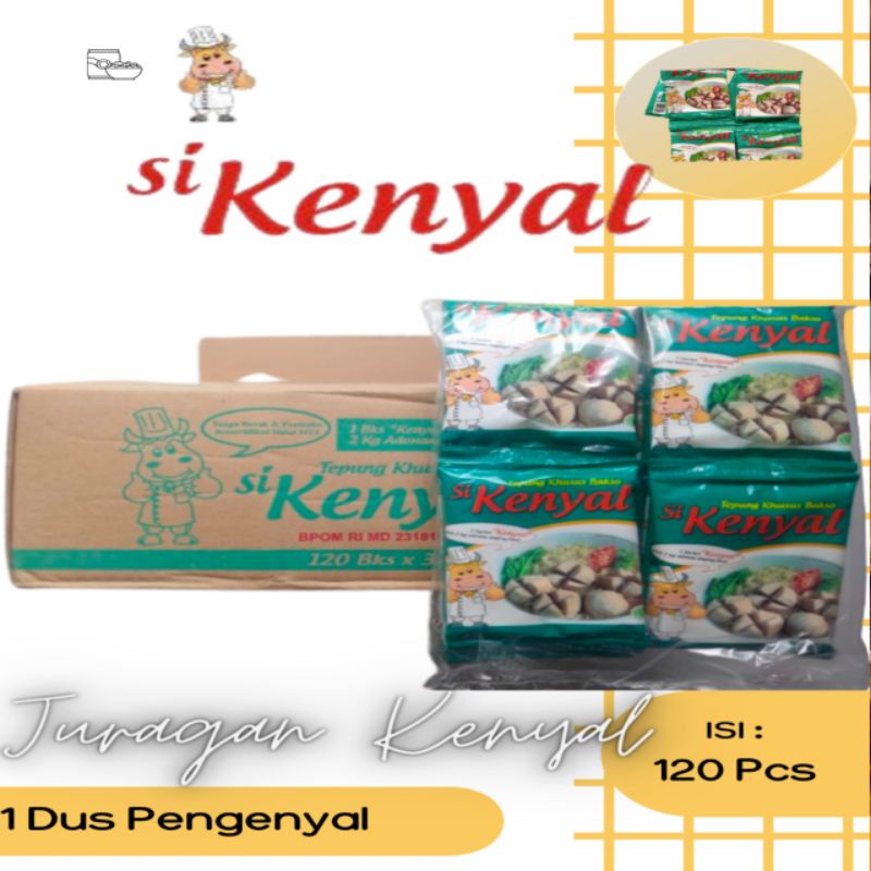 

Tepung Pengenyal Bakso SIKENYAL 32 Gram 1 dus