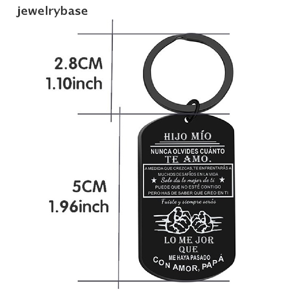 [jewelrybase] Kreatif Spanyol Epoxy Alloy Film Gantungan Kunci Kalung Liontin Spanyol Untuk Papá hijo Dekorasi Rumah Hadiah Ornamen Butik