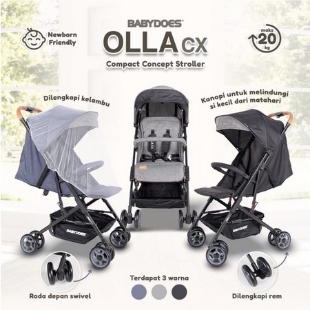 Stroller Babydoes Olla Olla+ Olla CX / Kereta Dorong Bayi Stroller Bayi