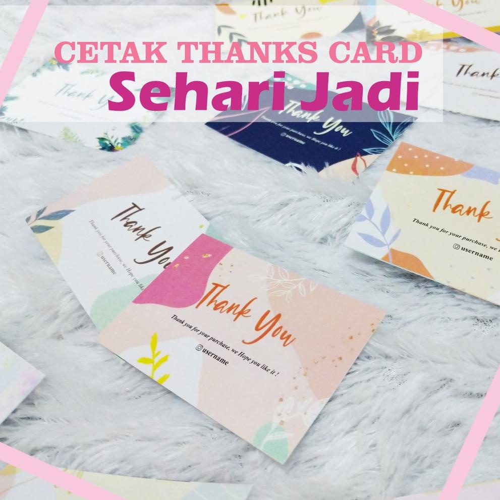

Z21 CETAK THANK YOU CARD/ KARTU TERIMAKASIH/ KARTU NAMA/ KARTU OLSHOP BELANJA MURMER ➤