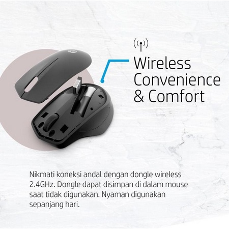 ITSTORE MOUSE WIRELESS HP 280 SILENT CLICK MOUSE 2.4GHZ 1912 Mouse HP 280 Silent Wireless HP280 HP 280