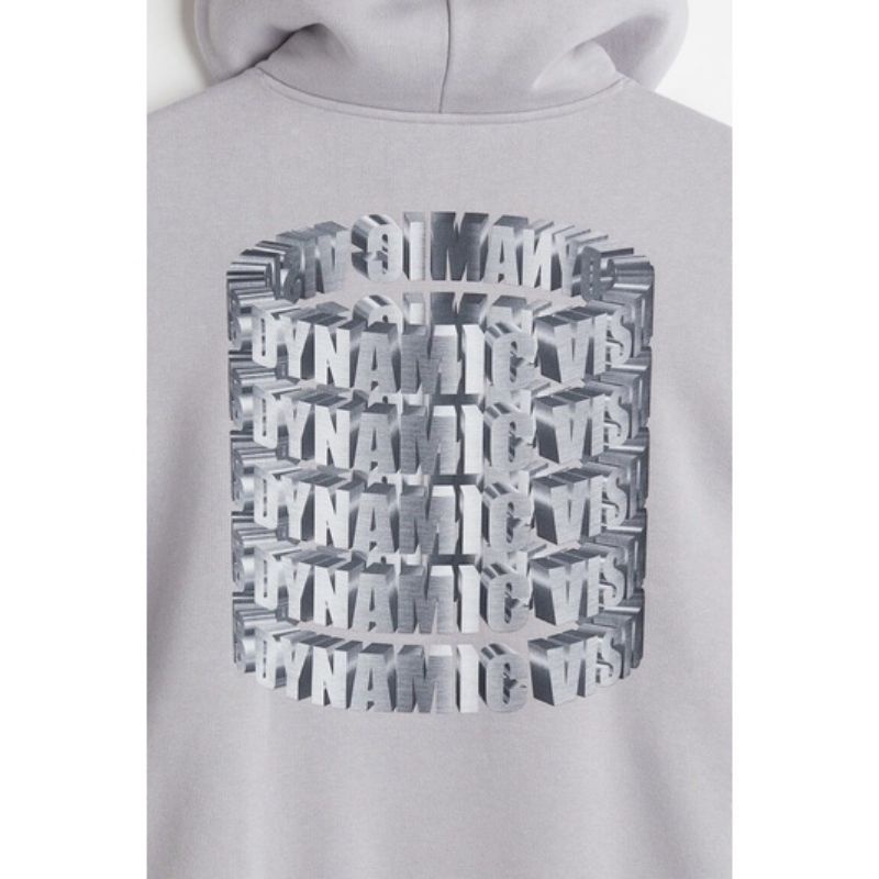 Hnm Hoodie Grey Dynamic Vision Pria Wanita Cewek Full Tag Free Paper Bag