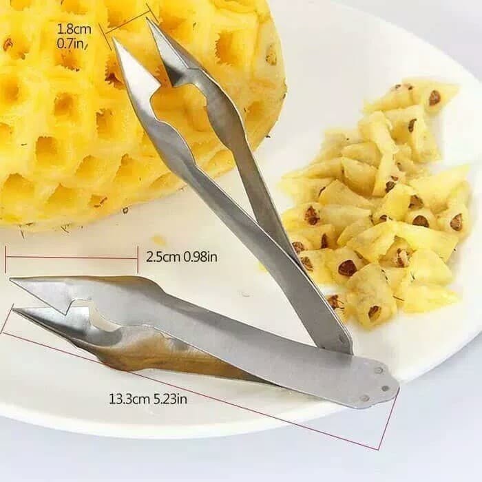 GB - A026 - CAPITAN MATA NANAS STAINLESS - ALAT PENGUBAS BIJI NANAS - PENCAPIT SERBAGUNA STAINLESS