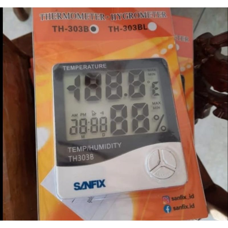 New THERMOMETER HYGROMETER SANFIX TH-303