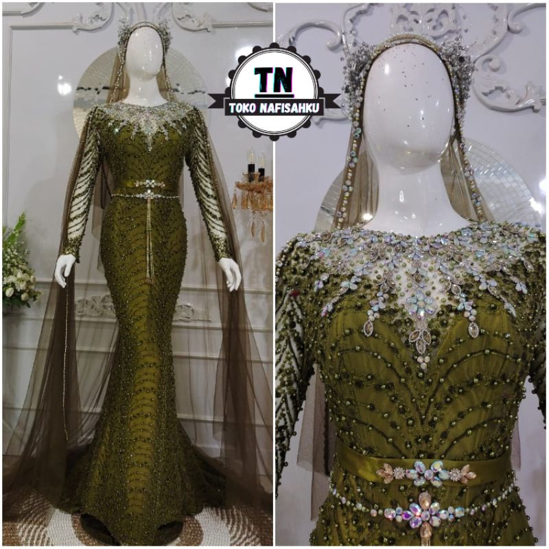 gaun pengantin premium | dress pernikahan | baju akad nikah | wedding dress