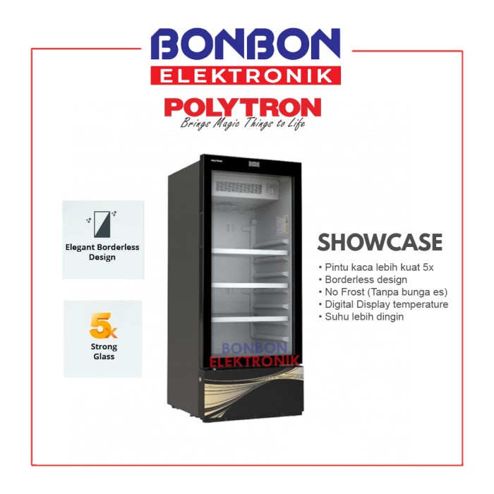 Terlaris Polytron Showcase Scn 148X / Scn 148 X / Scn148 173L 8 Series No Frost