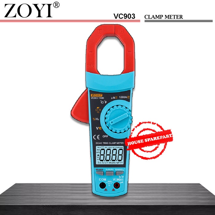Listrik Zoyi Vc903 Auto Range Clamp Meter Tang Amper Digital Tang Ampere Ac Dc