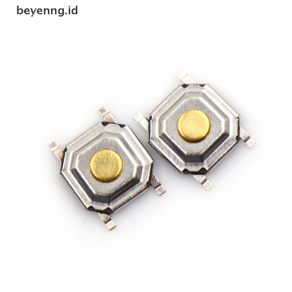 Beyen 20pcs 4 * 4 * 1.5mm Cahaya Saklar Sentuh ON/OFF Micro Switch Keys Tombol SMD 4pin Saklar ID