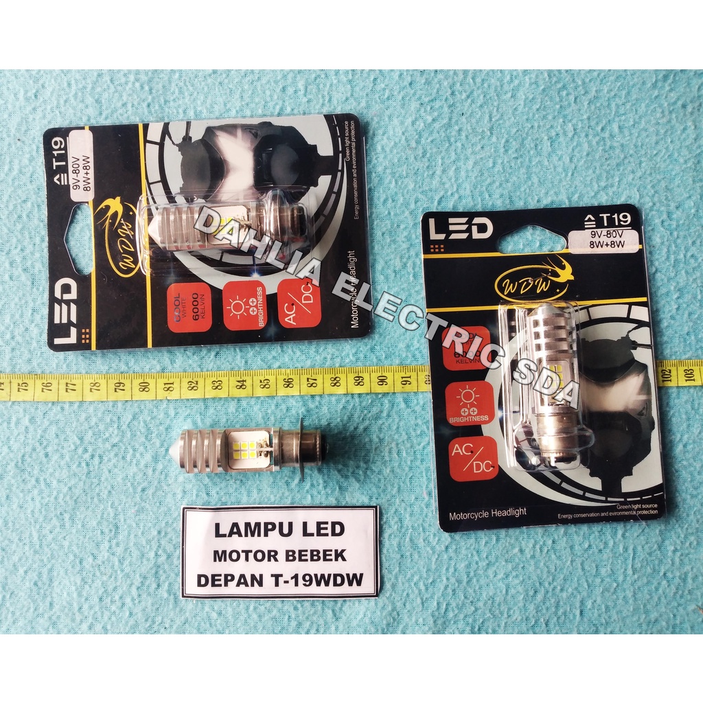 LAMPU LED MOTOR BEBEK DEPAN T -19 WDW