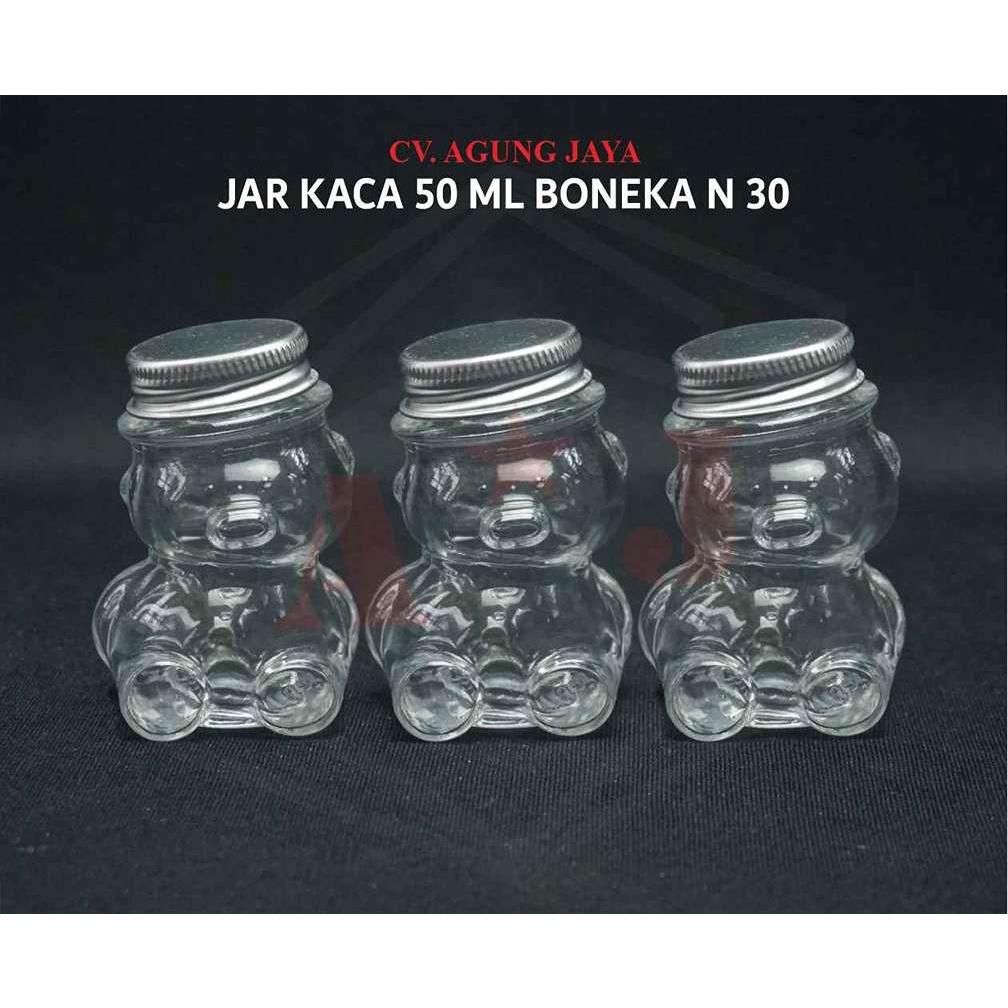 Jar Kaca 50 ml Boneka Clear / Toples Boneka / Toples 50 ml / Toples Candy
