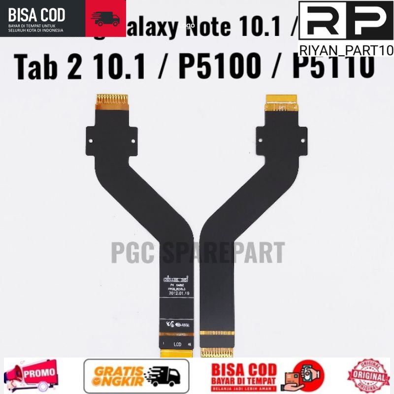 Flexibel Flexible Board Samsung Galaxy Note 10.1 P7500 N8000 Tab 2 10.1 P5100 P5110 - Fleksibel Lcd 
