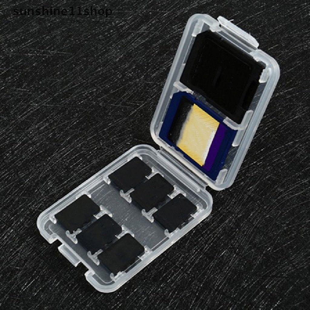 Sho 1PC Tempat Pelindung Micro Box Untuk SD SDHC TF MS Memory Card Storage Case Box N