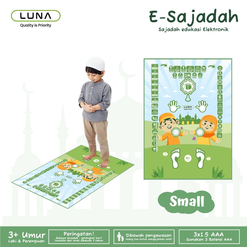 Luna Life E Sajadah / Smart Sajadah Elektronik Untuk Edukasi Belajar Anak Sholat / ESajadah Anak-Anak