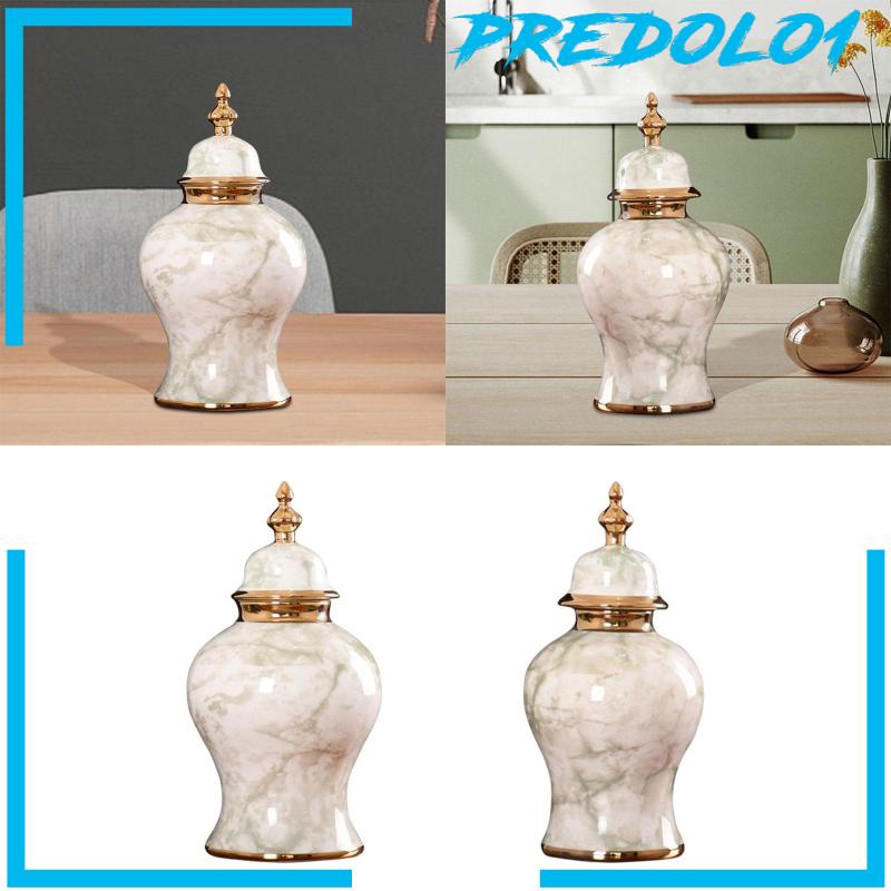 [Predolo1] Toples Jahe Keramik Dengan Tutup Ornamen Tradisional Untuk Kamar Tidur Kantor Pernikahan