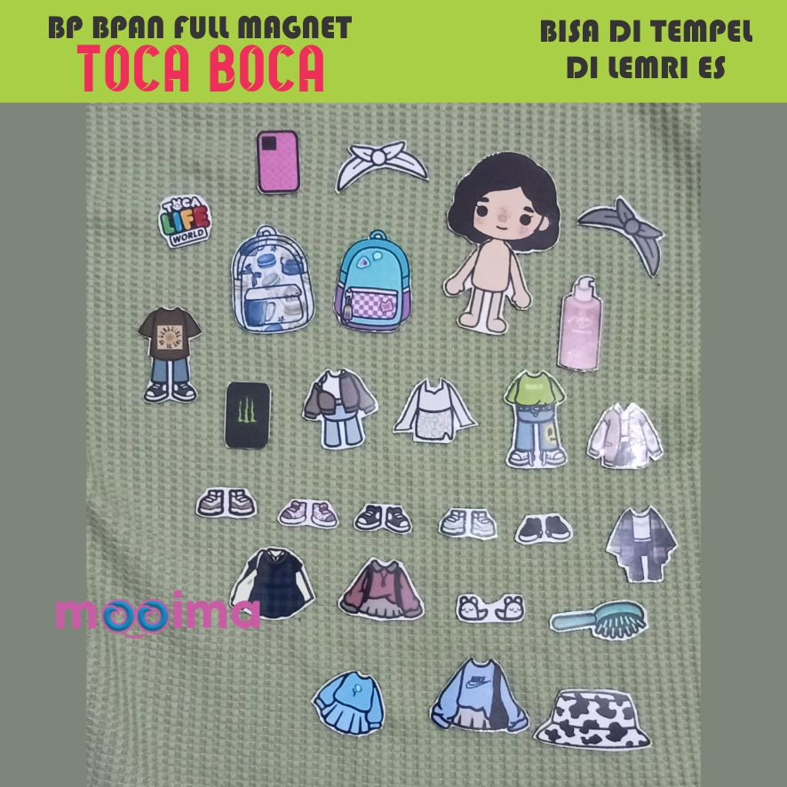 BP toca boca magnet / mainan boneka toca boca / bepe bepe an magnetic / paper doll toca boca