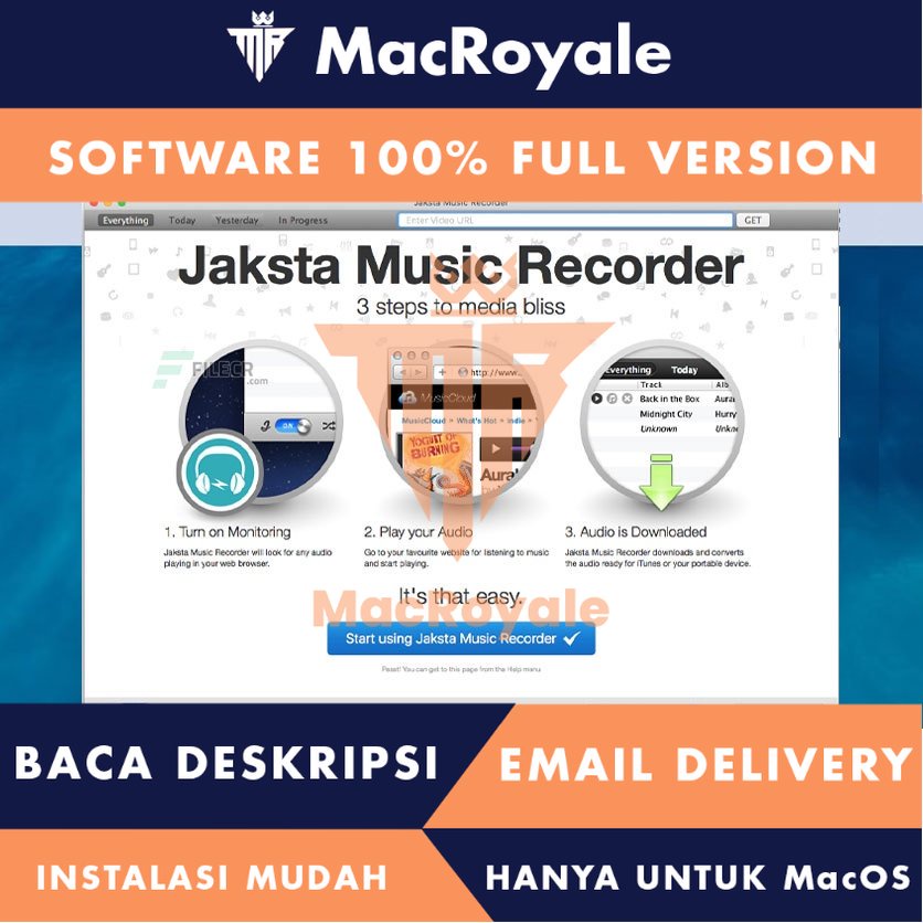 [MacOS] Jaksta Music Recorder (310) Full Version Lifetime Full Garansi