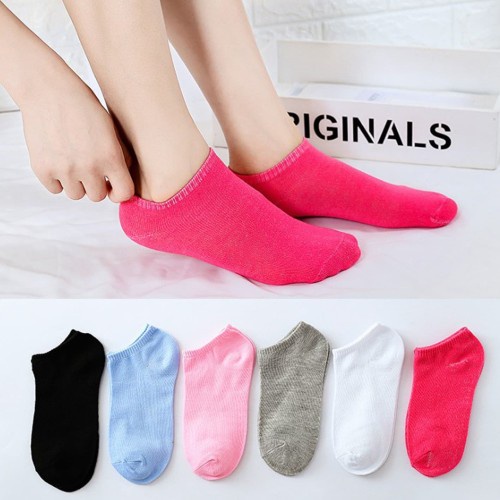 Tmall88 Kaos Kaki Pendek Semata Kaki Motif Polos Unisex