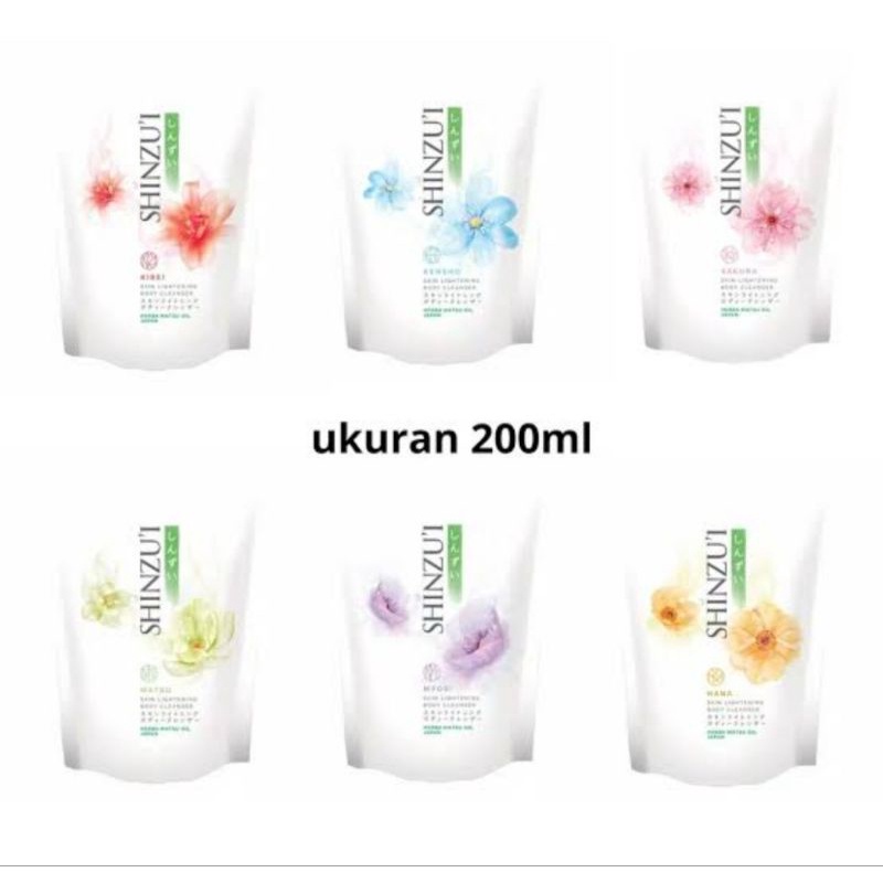 Shinzui Sabun Cair  Refil 200 Sakura/Sabun Mandi Cair ''MISHALLVIN''