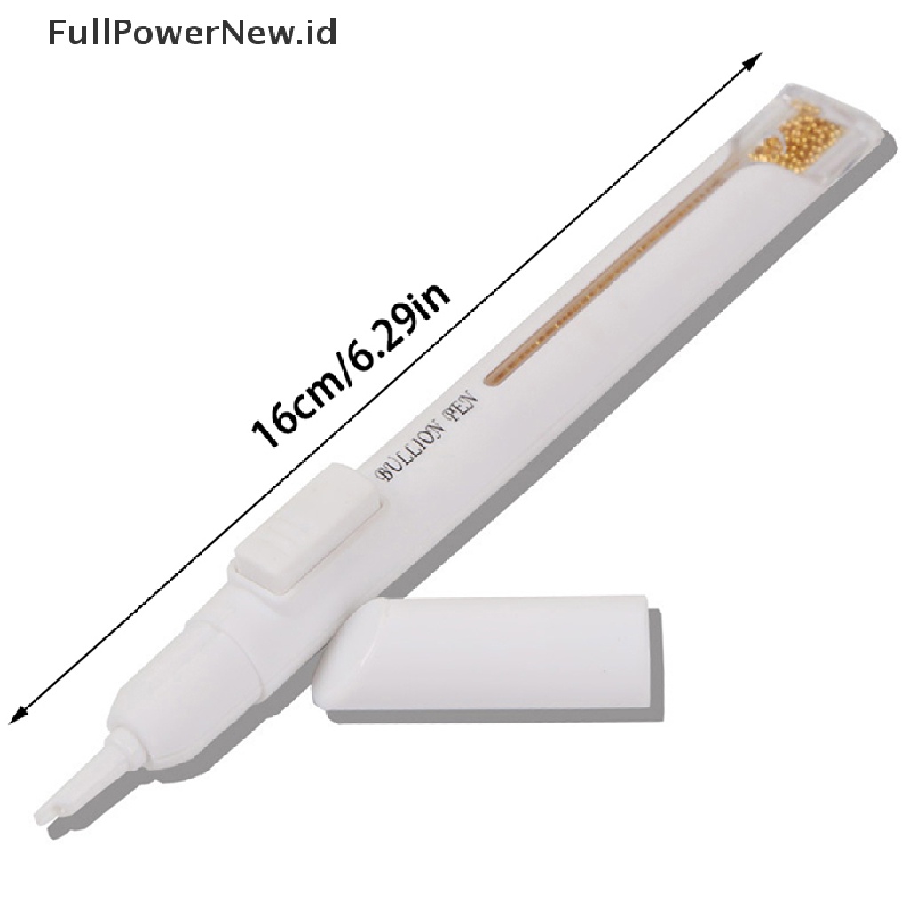Power 1Pc Nail Art Bullion Pen Steel Pen Alat Manik-Manik Baja Aksesoris Dotg Tool ID