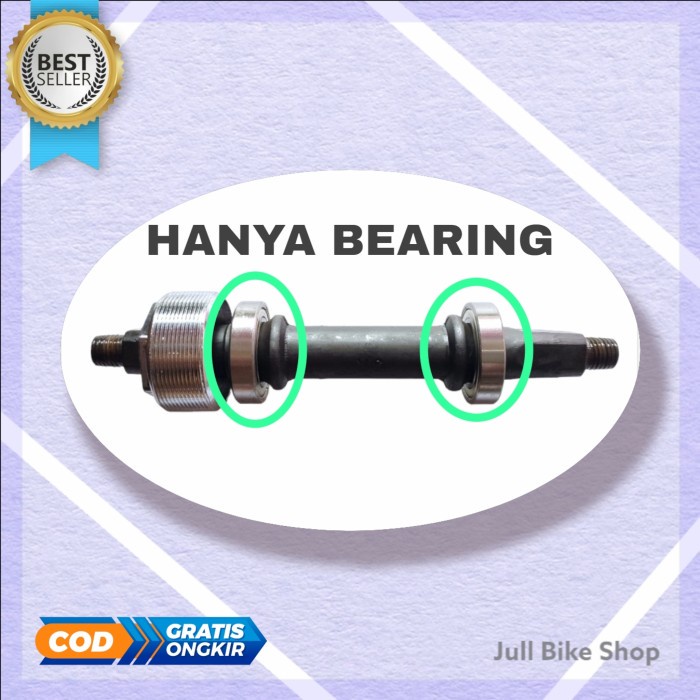 Bearing as tengah pedal sepeda crank pengganti pelor / klahar / klaker 6903 zz engkol mtb anak lipat fixie jadul jengki minion mini bmx gunung dll