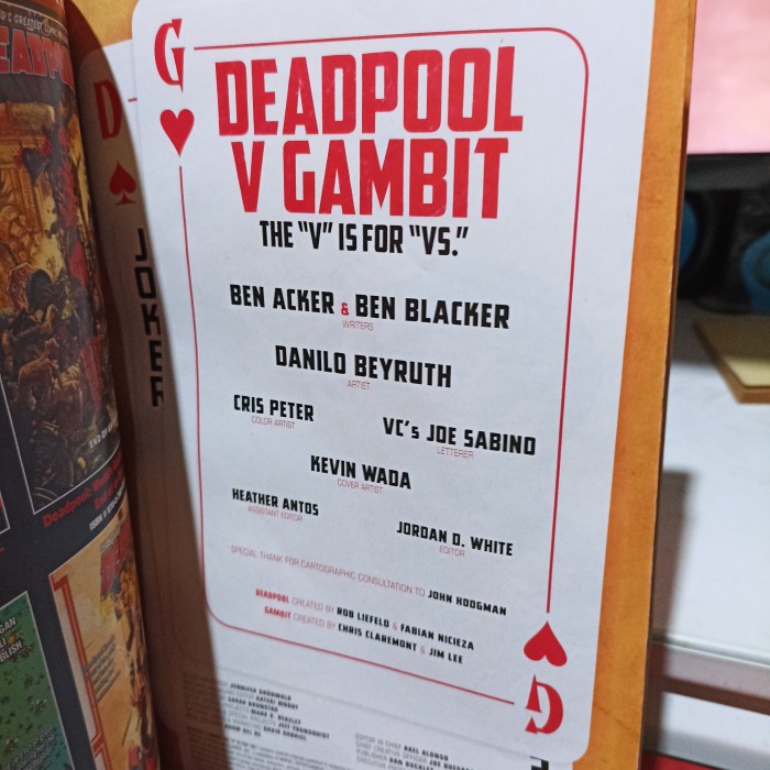 komik bahasa Inggris Marvel Deadpool v gambitberwarna Ada cacat