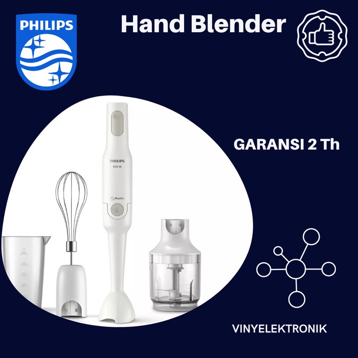 Philips Hand Blender Tangan HR 2533 Garansi Resmi / Philips HR2533