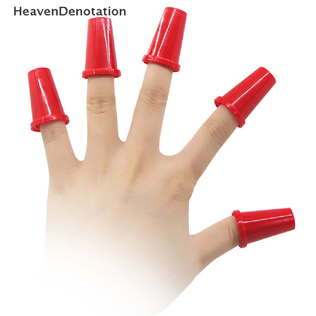 [HeavenDenotation] 1set Magic Fingertip Jari Warung Warna-Warni Thimble Magic Tricks Cups Prop HDV