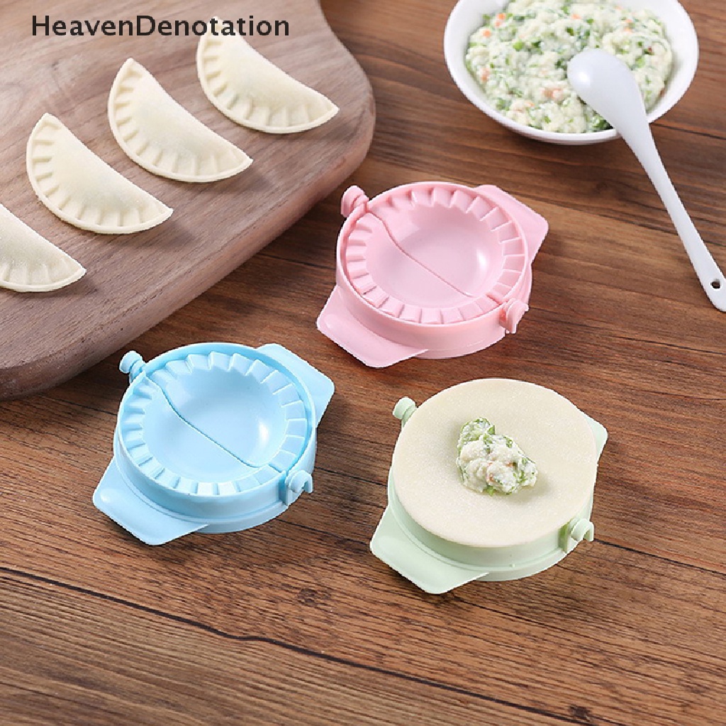 [HeavenDenotation] 3pcs Cetakan Pangsit Plastik Makanan China Jiaozi Maker Dapur Kreatif DIY Alat HDV