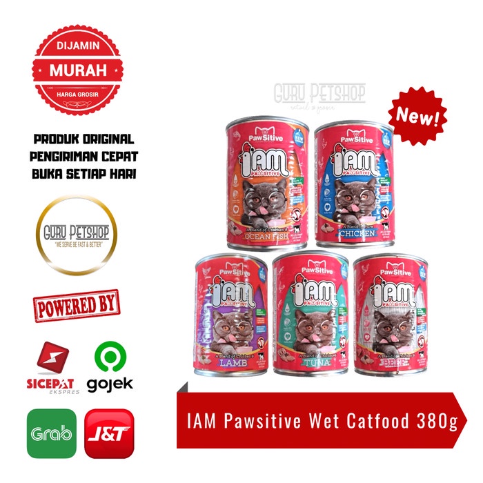 IAM Pawsitive Wet Catfood 380g Makanan Kucing Basah Kucing All Stages