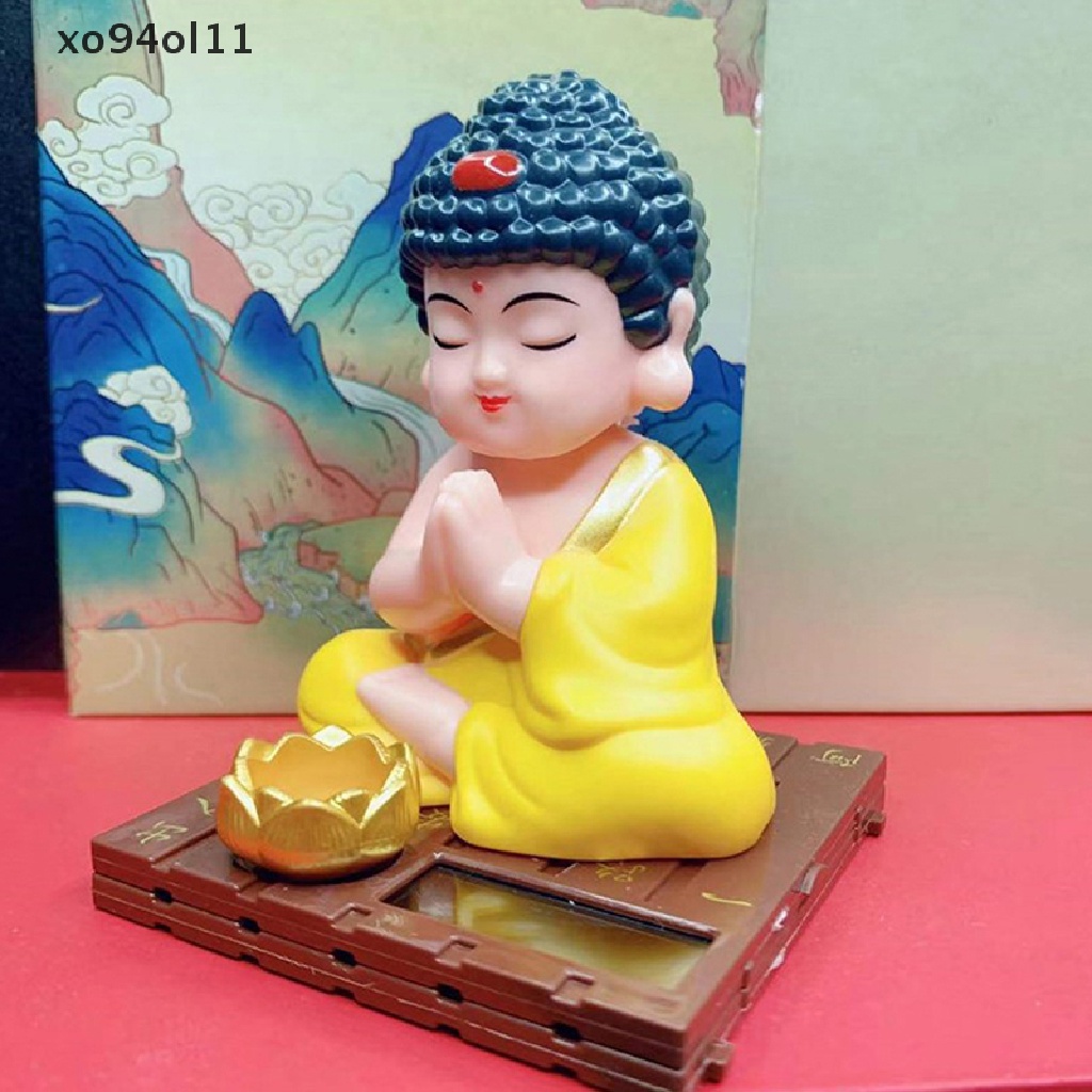 Xo Patung Buddha Nodding Surya Maskot Dekorasi Interior Mobil Rumah Lucky Tathagata Feng Shui Kerajinan Hias OL