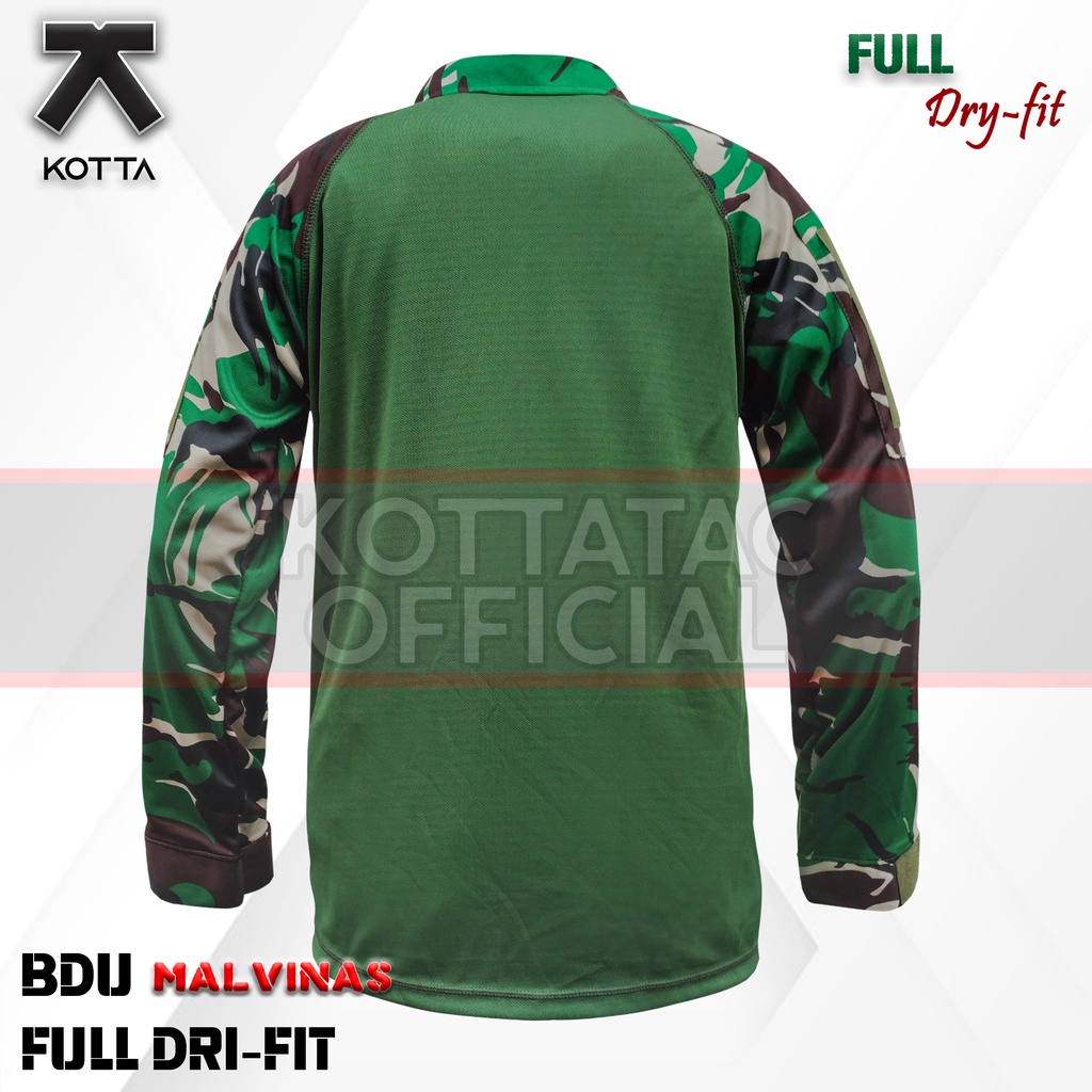 KAOS BDU FULLDRIFIT LORENG MALVINAS - KAOS BDU LORENG TNI TERBARU - KAOS TACTICAL LORENG MXALVINAS