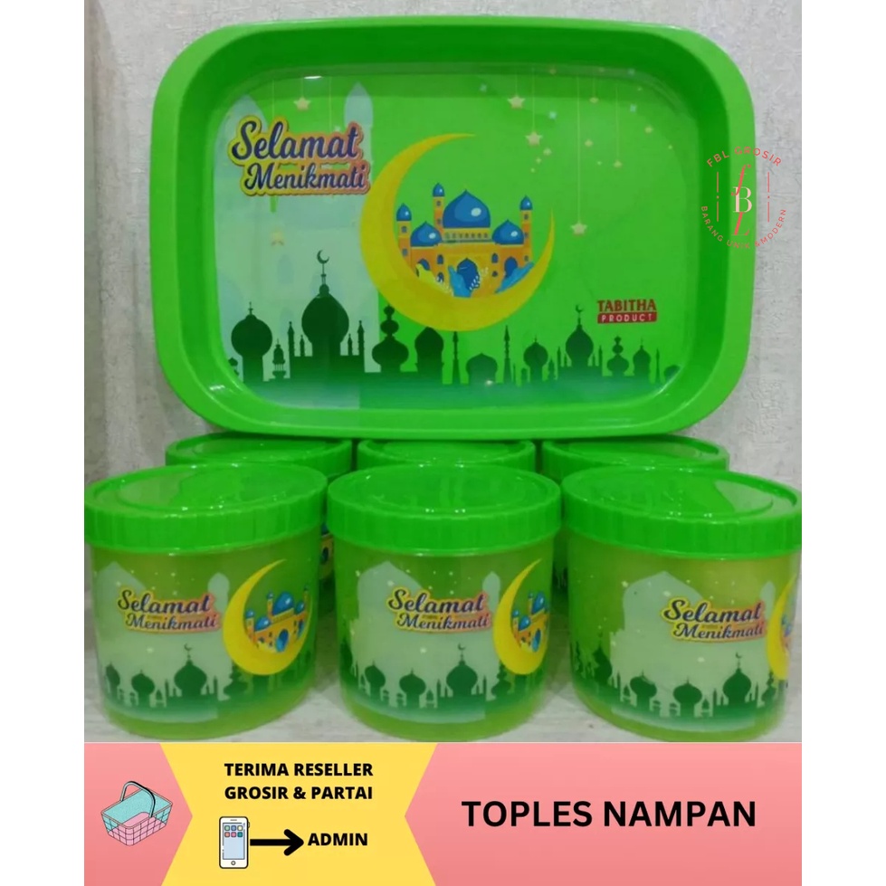 TOPLES NAMPAN TABITHA TOPLES LEBARAN TONAM ROTARY SET 5 NAMPAN BAHAN PLASTIK BPA