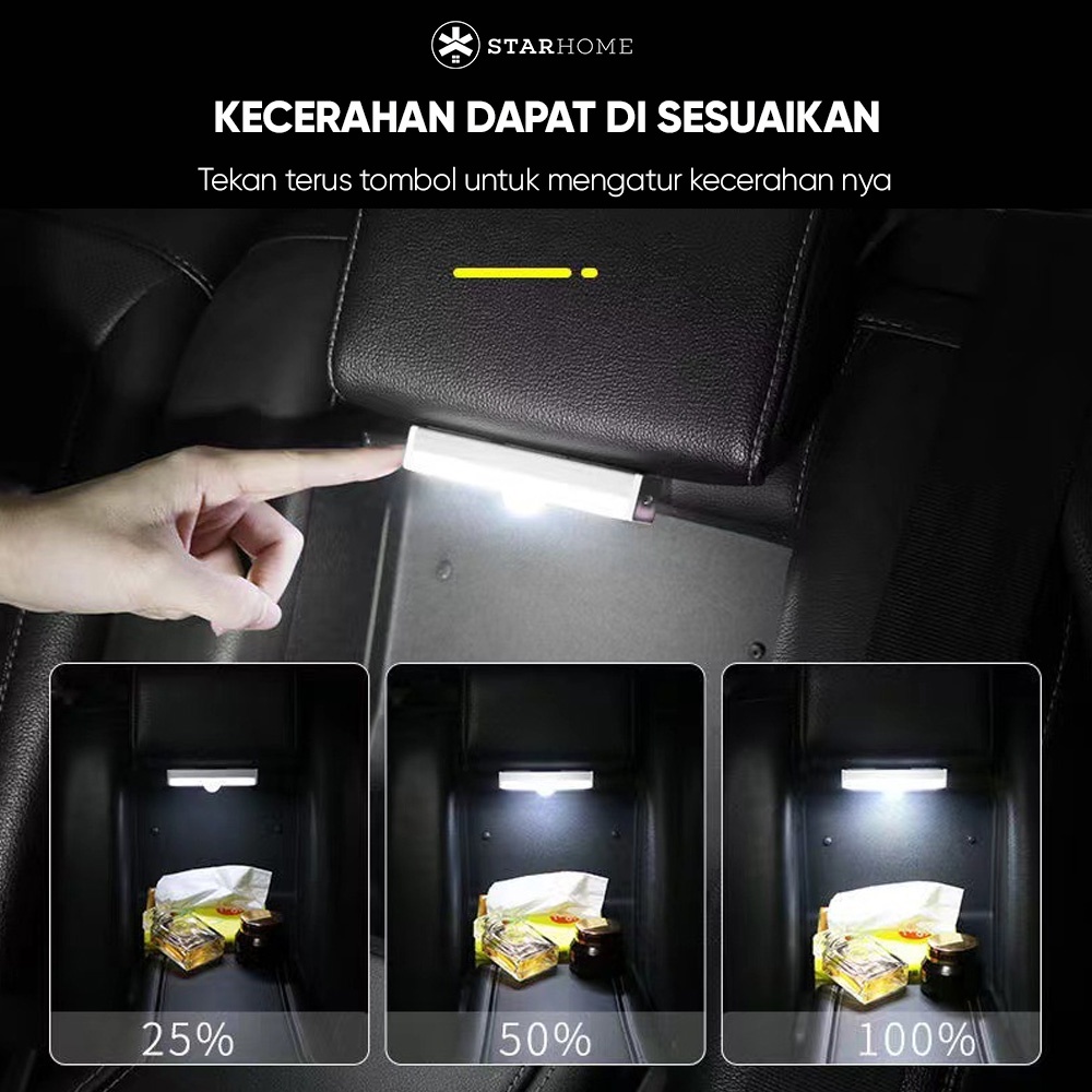 Lampu Lemari Otomatis Lampu Sensor Cahaya Lampu LED Magnetic Lampu Plaffond Mobil Lampu Baca