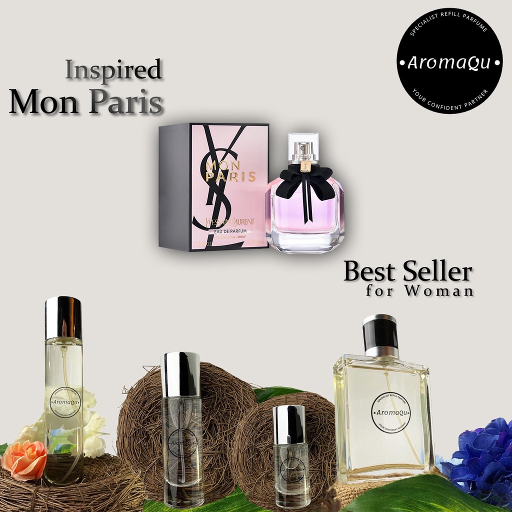 Parfum Refill AromaQu M0n P4ris - Best Seller - Parfum Refill Bandung