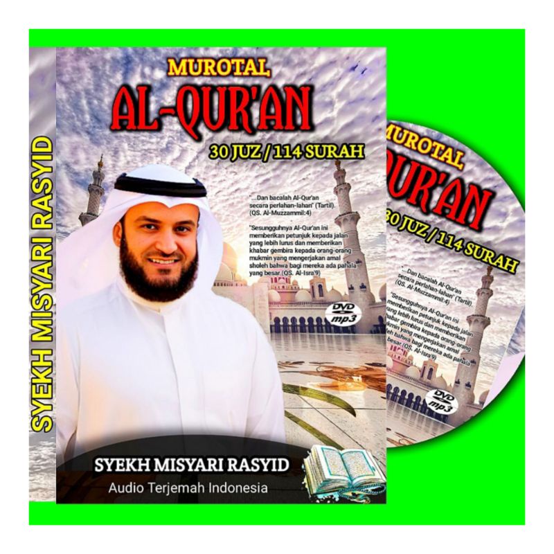 KASET MP3 MUROTTAL AL-QURAN 30 JUZ ADA TERJEMAHAN SYEKH MISYAARI RASYID - KASET MUROTTAL AL-QURAN - 