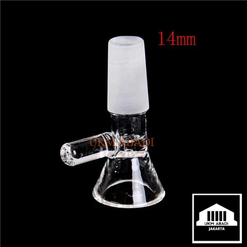 Saringan Corong Kaca Lab Kimia Borosilicate With Handle 14mm GG 17