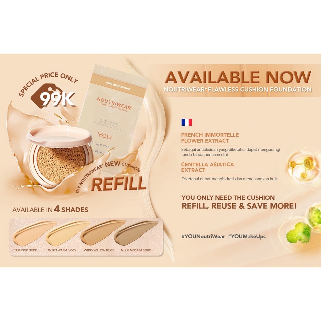 YOU Refill Noutriwear Flawless Cushion Foundation