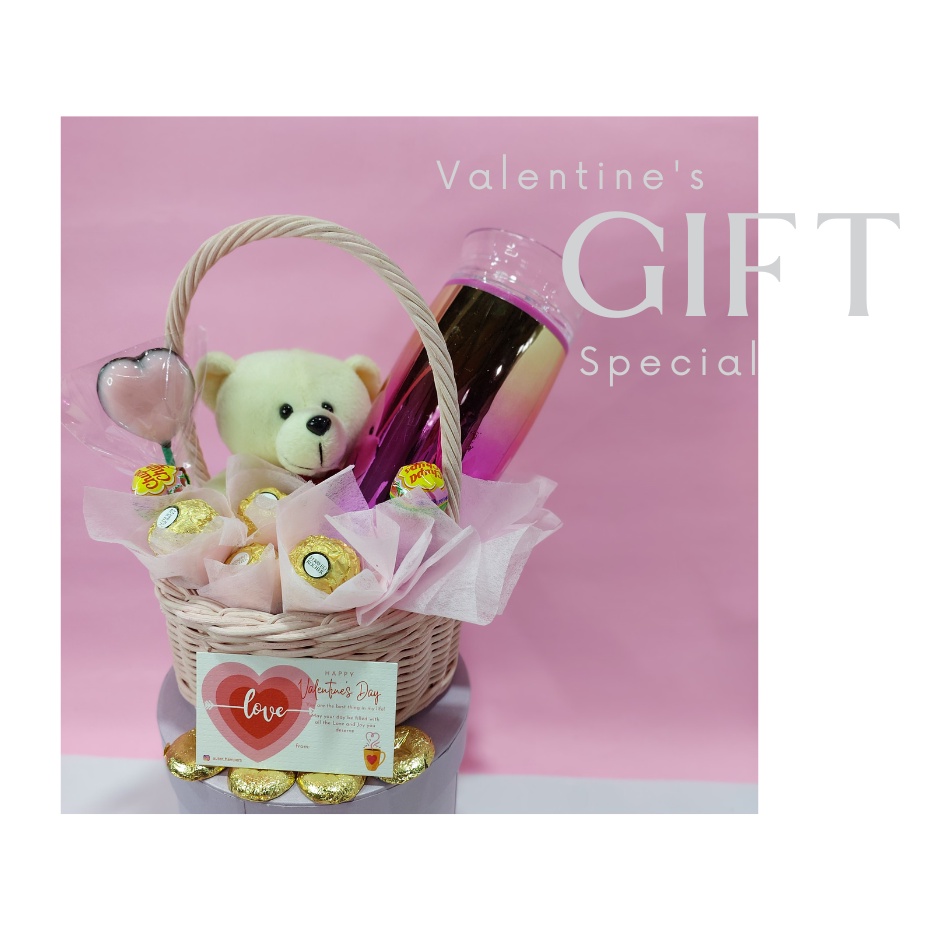 

Love 2 - Valentine Gift/Hampers coklat valentine/Tumbler