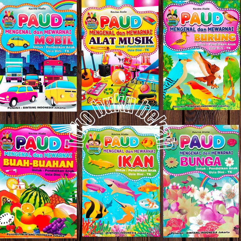 buku paud mengenal dan mewarnai untuk anak tk/ paud 24 HAL (16×20CM)