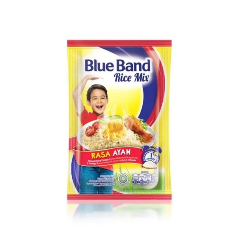 

Blue Band Rice Mix Chicken/Ayam Bawang Seasoning Bumbu Nasi Instan Sachet 45gr