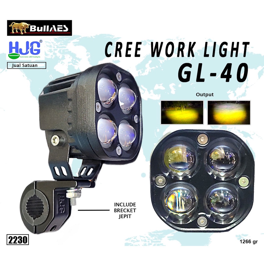 CWL Laser OffRoad Lamp GL-40 4 Mata autolamp Merk HJG PREMIUM