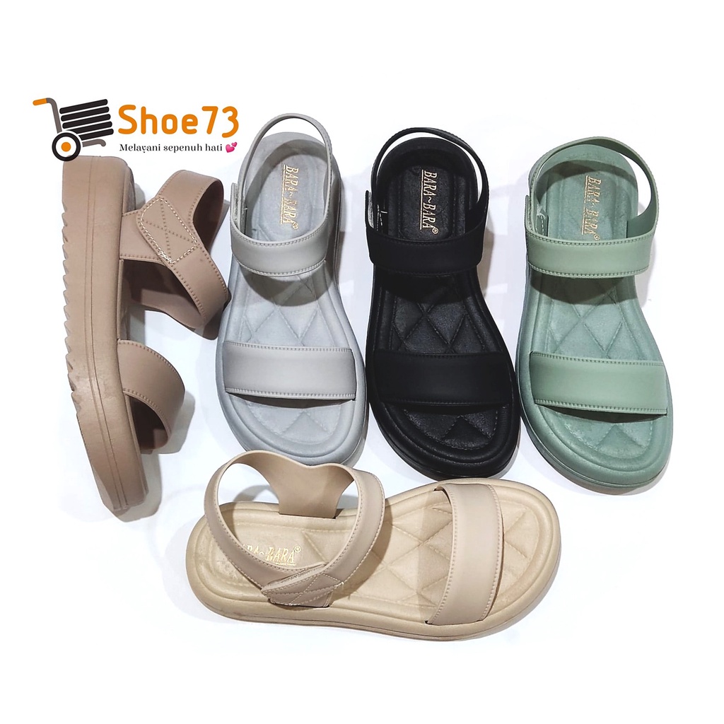 BARA BARA JSL 2207 V-1 SIZE 36-40 ORIGINAL l Sandal tali jelly wanita l Sendal gunung cewek impor