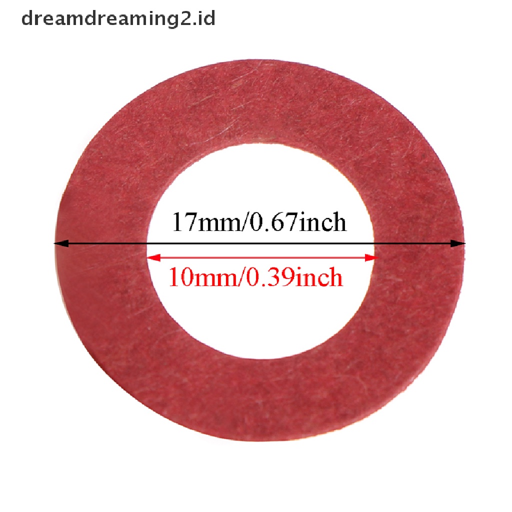 (dream) 200pcs 18650sekat Isolasi ring Perekat Kertas Karton Merah.