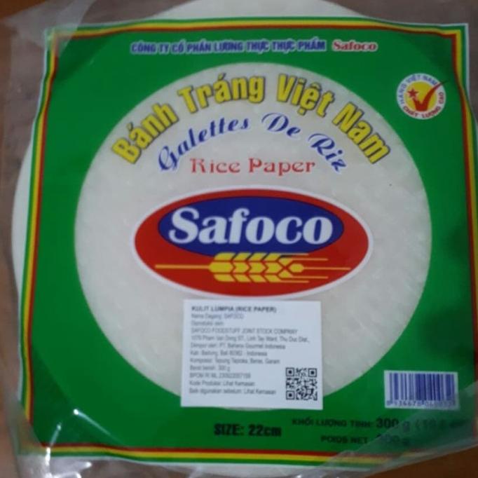 

Safoco-Rice Paper Vietnam 300gram/Size 22cm/Kulit Lumpia Vietnam 300gr TERLARIS