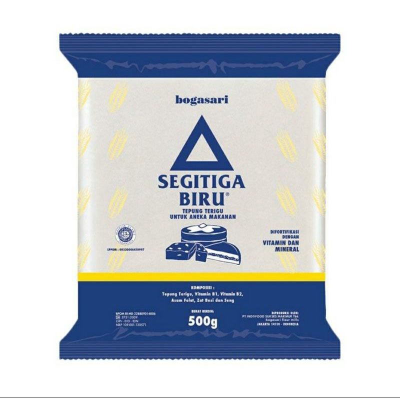 

TEPUNG TERIGU SEGITIGA BIRU KEMASAN 500gr dan 1000gr