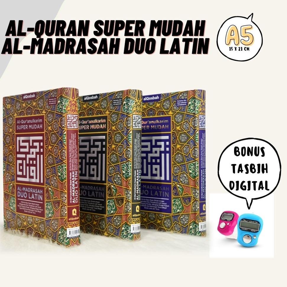 12.12 SALE (Bonus Tasbih Digital) Alquran Duo Latin A5 - Alquran Duo Latin Al Madarasah - Al Quran D