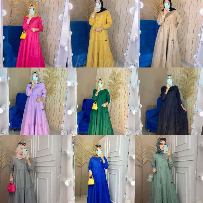 Zahra dress by keyzaa/Gamis polos/Gamis muslim/Gamis polos keyzaa
