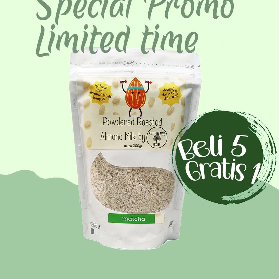 

[KODE 77] SUSU ALMOND Bubuk 200gr dengan Chia seed dan Flaxseed / ALMOND MILK / ASI BOOSTER