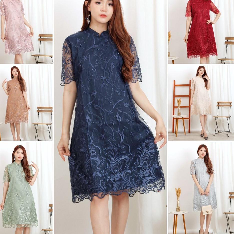 ☼ (Ada RealPict) Dress Shanghai Brukat Bordir Tullle Shanghai Glitter Brokat Tille Brokat Tile ☈