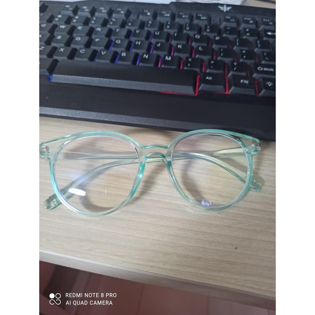 KACAMATA ANTI RADIASI KOMPUTER , PC , LAPTOP Bonus Box Model Oval murah
